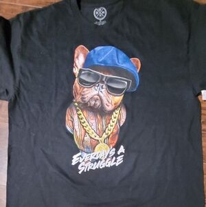 Everyday's A Struggle Black Graphic Men's T-Shirt